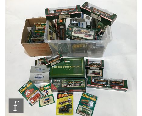 A collection of Atlas and Corgi Eddie Stobart diecast vehicles, all boxed, various scales, to include Corgi Classics model 14