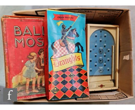 A collection of assorted Chad Valley toys to include a boxed bagatelle. (qty)