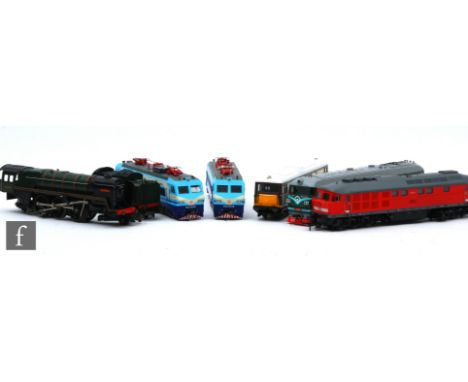 A collection of unboxed locomotives, mostly HO gauge by Brawa, Lima, Bachmann and similar, S/D. (6) 