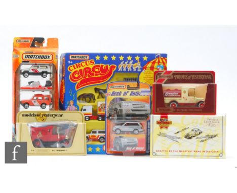 A collection of assorted Matchbox diecast models, to include Circus Circus, Collectibles, Fire Engine Series, Best of British