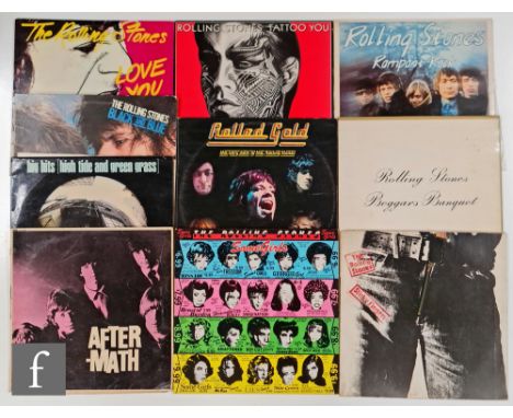 Rolling Stones - A collection of LPs, to include Big Hits (High Tide and Green Grass), TXS 101, stereo, with booklet, Afterma