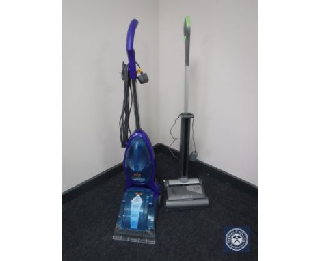 A G Tech air ram K9 vacuum cleaner together with a vax carpet cleaner