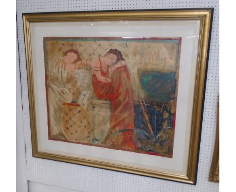 JANET TREBY, 'Dreams of Jhena', lithograph in colours on Arches paper, numbered 162/385 and signed indistinctly in pencil low