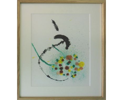JOAN MIRÓ, 'Untitled', 1963, lithograph in colours, printed by Maeght, 38cm x 28cm, framed and glazed.