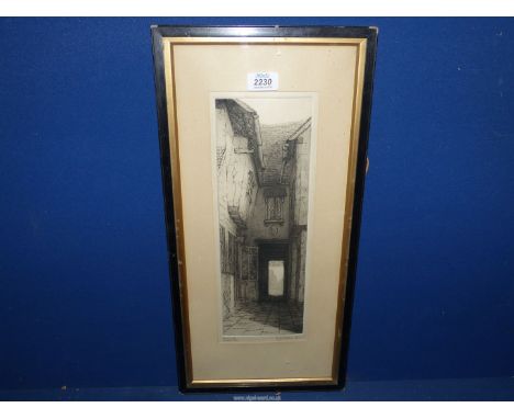 An Etching - The Chantry, Halstead, Essex by Morton Matthews.
