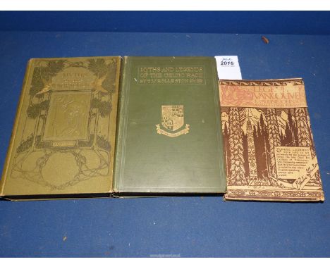 Three books on mythology and legends to include;  Legends of Vancouver, Johnson 1922, Myths and Legends of The Celtic Race, R
