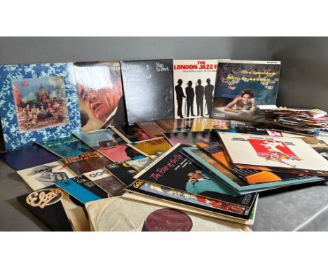 a selection of vinyl Lp's and singles to include The Rolling Stones, Johnny Cash and Ray Charles