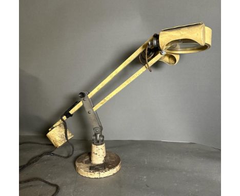 A Mid Century Kayfro of Sheffield counter balance magnifying desk lamp 