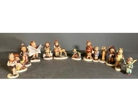A selection of thirteen Goebel Hummel figurines