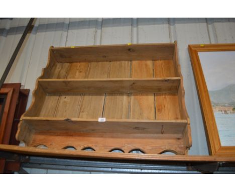 A pine hanging shelf 