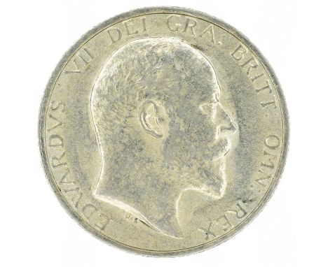 King Edward VII, Shilling, 1904, Bare head r. R. Lion passant on crown, silver, weight 5.7g, S.3982, about EF.