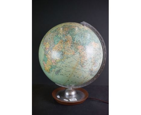 A German JRO Globus light up table top globe. 