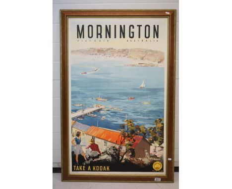 Print of a Victorian Railways Australia Travel Poster no. 225, the illustration by James Northfield depicting Mornington, Vic