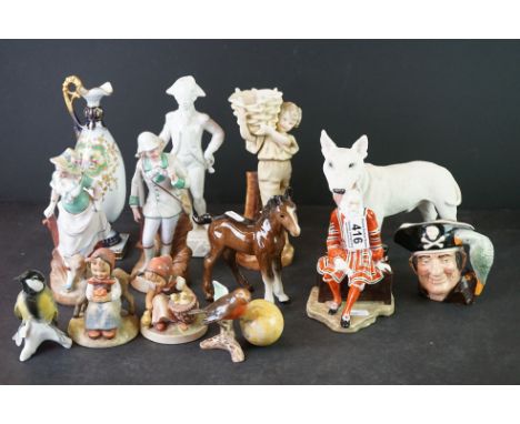 Collection of Ceramics including Royal Doulton ' A Yeoman of the Guard HN2122 ' Figure together with Royal Doulton Character 