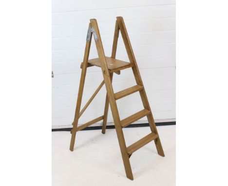 Good set of pine step ladders 