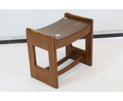 Arts and Crafts Oak Stool 