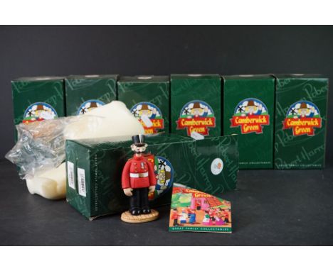 Seven Boxed Robert Harrop Camberwick Green Figures including McGarry, Captain Snort, Roger Varley (Chimney Sweep), Mrs Cobbit