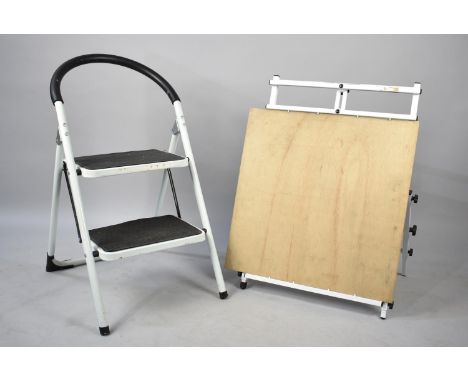 An Artists Easel 'Phantasm' Together with a Folding Decorators Ladder