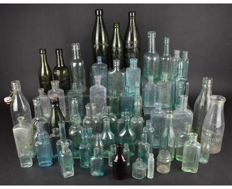 A Large Collection of Various Vintage Bottles