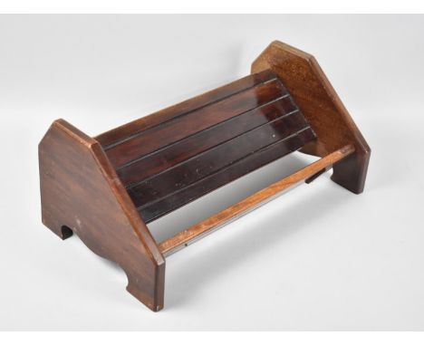 A Mid 20th Century Mahogany Book Trough, 42cm Wide