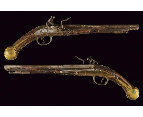 dating: 18th Century provenance: Modena, Smooth, two-stage, 12 mm cal. barrels, octagonal at the first part with mark 'FANANO