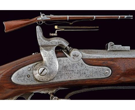 dating: 1861 - 1865 provenance: USA, Round, rifled,  58 caliber (15 mm at the nozzle) with 40” barrel, provided with foresigh