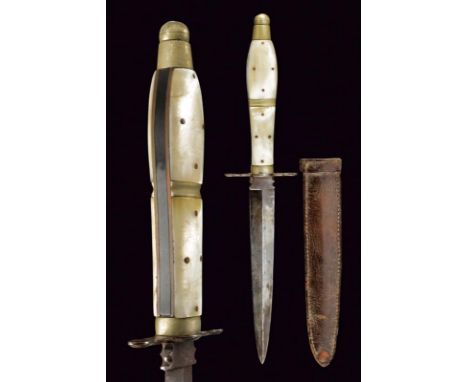 dating: Late 19th Century provenance: Italy, Straight, double-edged blade, ribbed at the center, the tang provided with hamme