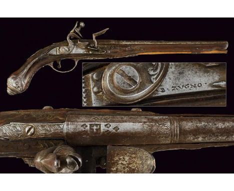 dating: Second half of the 18th Century provenance: Brescia, Smooth, two-stage, 11 mm cal. barrel, octagonal at the first par