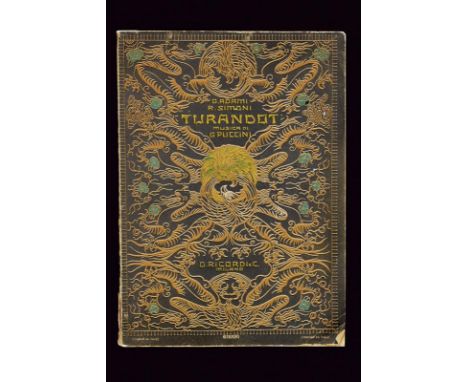 dating: Second quarter of the 20th Century provenance: Italy, The libretto of the first play of Turandot at Teatro della Scal