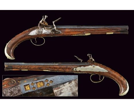 dating: second quarter of the 18th Century provenance: Gardone Val Trompia, Smooth, two-stage, 15.5 mm cal. barrels with fine