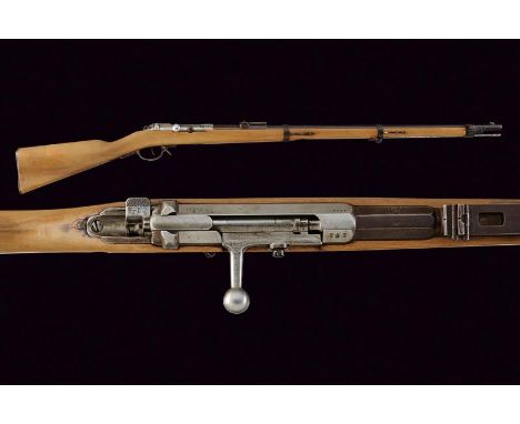 dating: 1878 provenance: Germany, Rifled, round, 10.95 mm cal. barrel, with octagonal breech marked 'SPANDAU' under crown, 'W