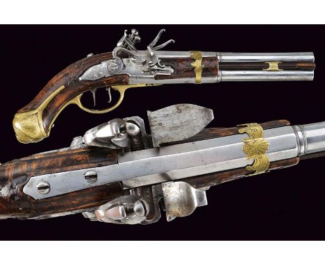 dating: 18th Century provenance: North Italy, Smooth, two-stage, 11.5 mm cal. barrels, octagonal at the first part and then r