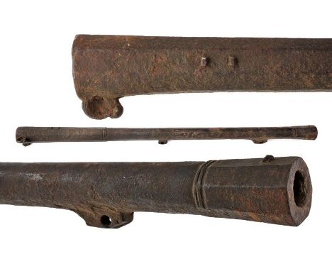 dating: 1480 - 1510 provenance: Italy, Iron, smooth-bore, three-stage barrel, round at the center with octagonal edges and ri