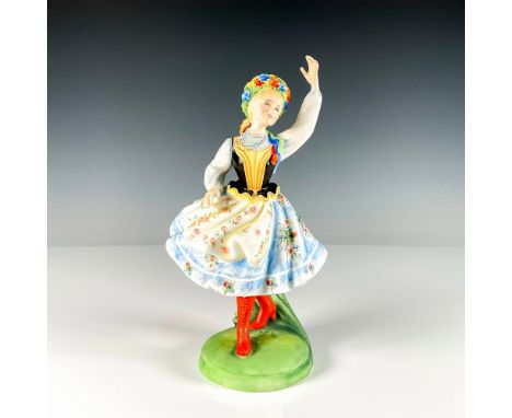 Limited edition in matte finish from the Dancers of the World series. Polish dancer wearing traditional attire in mid-step. R