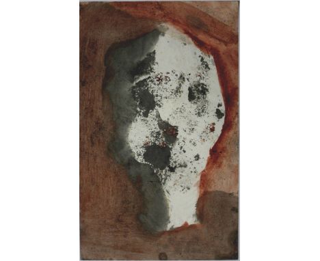 ROY TURNER DURRANT [1925-98].  Head [Red], 1975.  gouache.  signed and dated.  32 x 20 cm. Unframed.  Provenance: acquired di