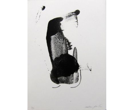 WILLIAM JOHNSTONE [1897-1981].  Abstract [the Day Before], 1977.  lithograph, edition of 50, 34/50.  Signed in pencil.  36 x 