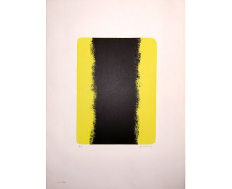 HANS HARTUNG [1904-89].  L-5-74, 1974.  lithograph, edition of 50, artist's proof.  Signed.  77 x 56 cm [sheet size - unframe