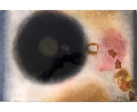 DOUGLAS PORTWAY [1922-93].  Untitled, c.1968.  oil on paper.  signed.  36 x 54 cm [overall including frame 59 x 75 cm].  Prov