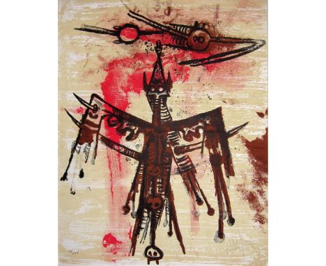 WILFREDO LAM [1903-82].  Untitled, 1970/71.  lithograph, edition of 125, artist's proof.  Signed in pencil.  60 x 49 cm [shee