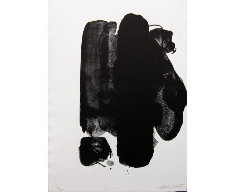 WILLIAM JOHNSTONE [1897-1981].  Abstract [Conception], 1977.  lithograph, edition of 50, 34/50.  Signed in pencil.  36 x 26 c