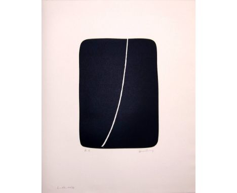 HANS HARTUNG [1904-89].  L-17-1976, 1976.  lithograph, edition of 50, artist's proof, signed.  57 x 45 cm [sheet size - unfra