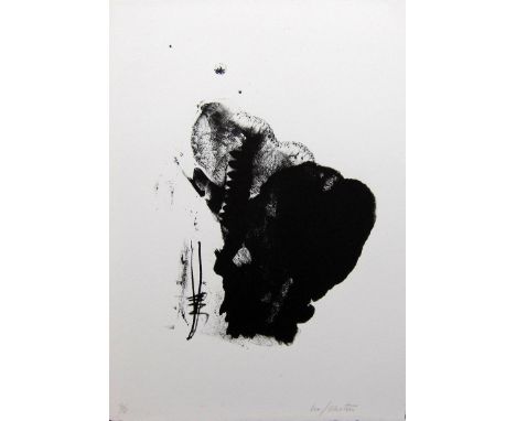 WILLIAM JOHNSTONE [1897-1981].  Abstract [Wedding of the Winds], 1977.  lithograph, edition of 50, 34/50.  36 x 25 cm [sheet 