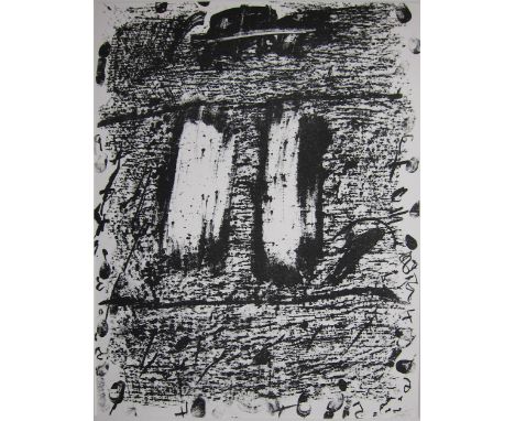 ANTONI TAPIES [1923-2012].  Untitled, 1971.  lithograph, edition of 125, artist's proof.  Signed in pencil.  60 x 49 cm [shee