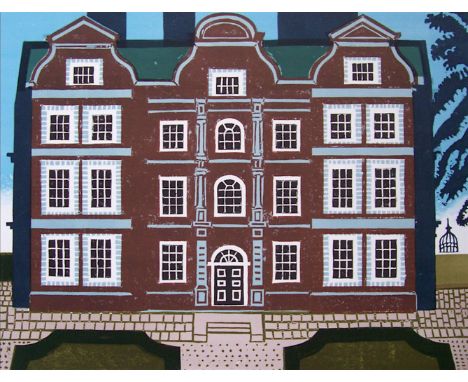 EDWARD BAWDEN R.A. [1903-89].  Kew Palace, 1983.  linocut and lithograph, edition of 160.  Signed.  47 x 61 cm image size [sh