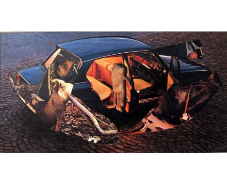 MICHAEL WERNER [1912-89]. Untitled, c.1965. collage on paper. 13 x 24 cm [overall including mount 30 x 40 cm - unframed]. Pro