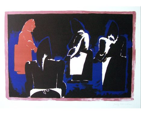 JOSEF HERMAN R.A. [1911-2000].  Four Fisherwomen, 1975.  lithograph on Saunders wove paper, edition of 100.  signed.  41 x 62