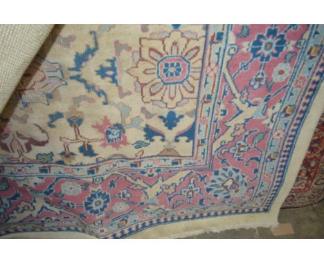 An approx. 14ft 10ins x 10ft 5ins floral pattern wool carpet, AF