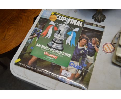 A Radio Orwell record "We won the cup"; together with Arsenal vs Ipswich Town FC cup final programme