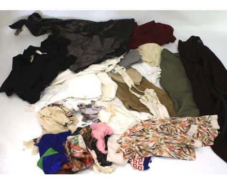 An assortment of vintage clothes. To include a ladies coat by Harella, dresses, etc