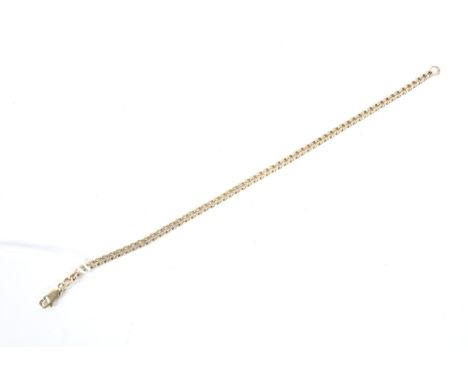 A yellow metal chain. Marked '14k', L19cm, 4.9g